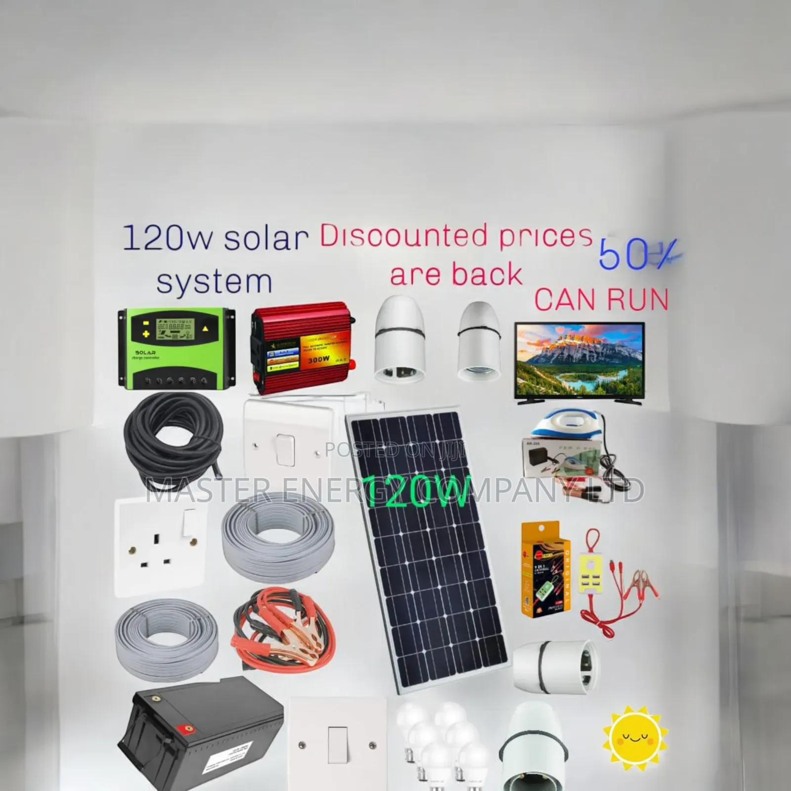 120w Solar System Full Kit German Mdhdkiy