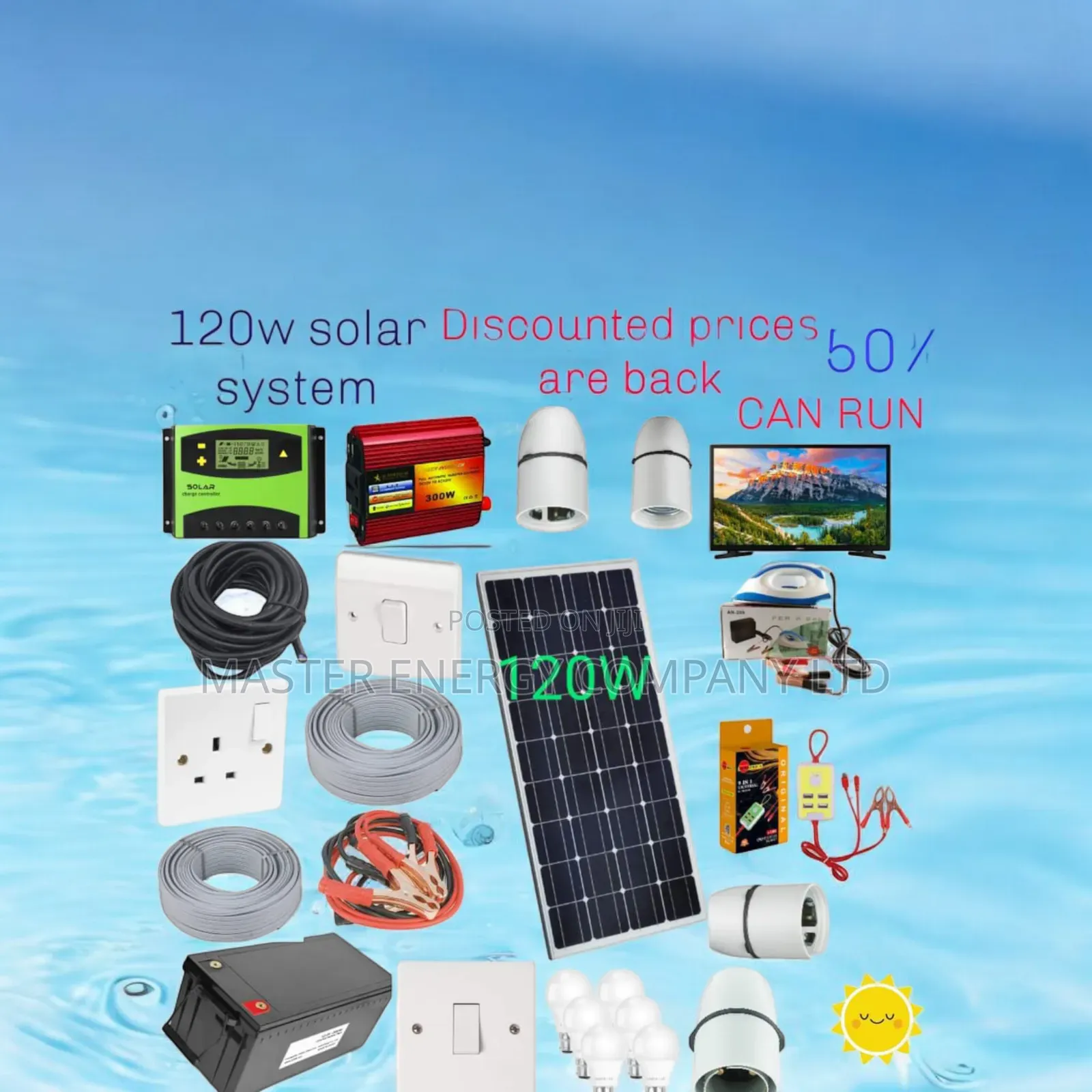 120w Solar System Full Kit German NSHDMB
