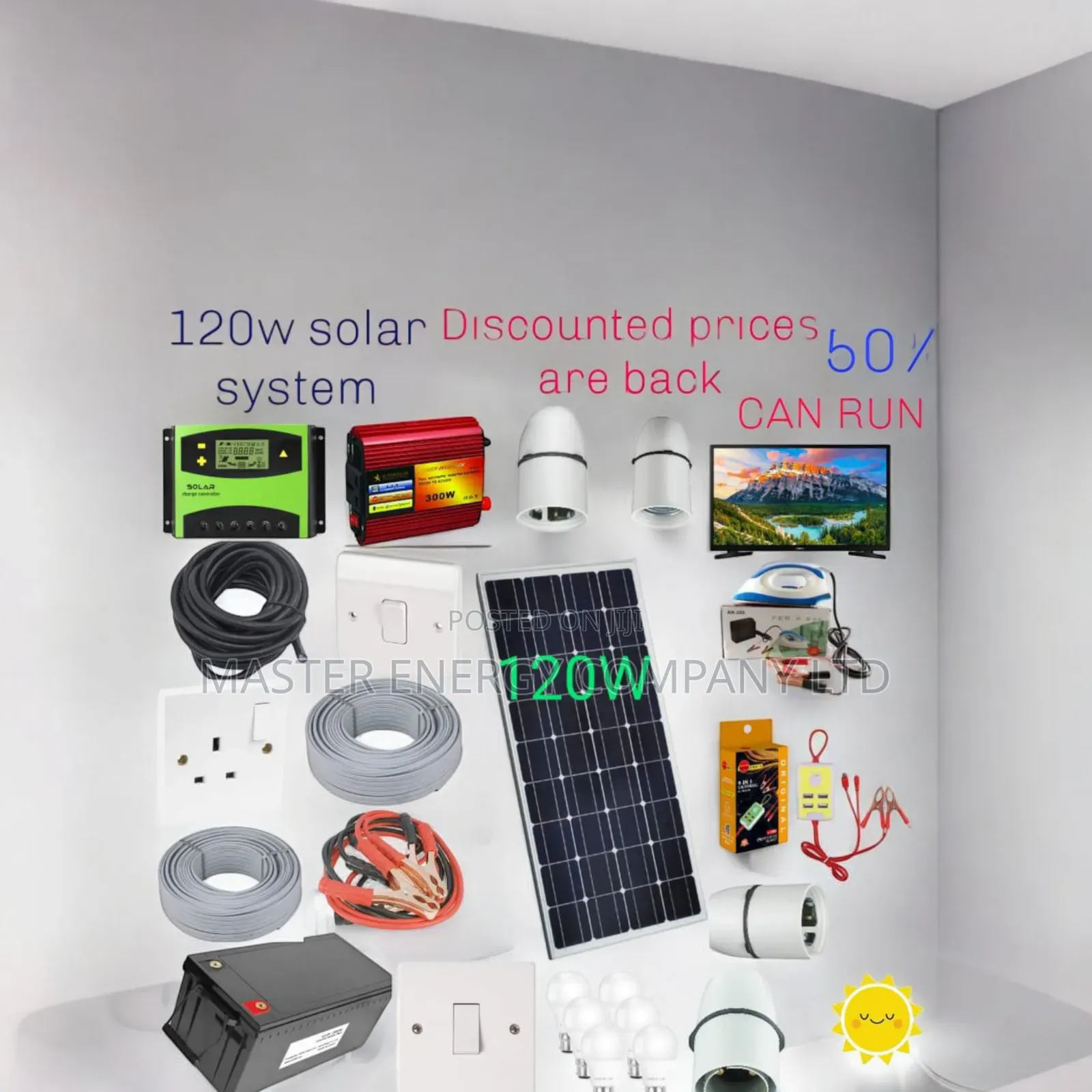120w Solar System Full Kit German NSHDMB