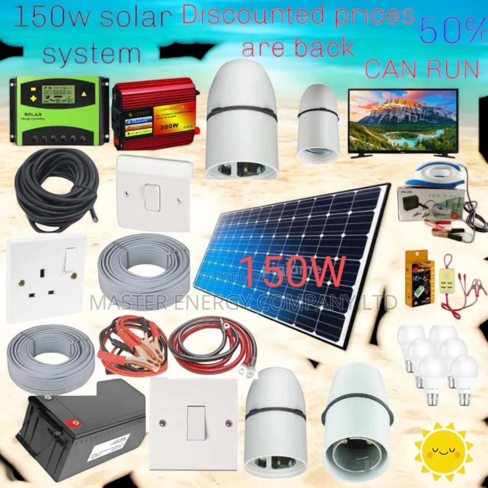 150w Solar System Full Kit German NGBJG