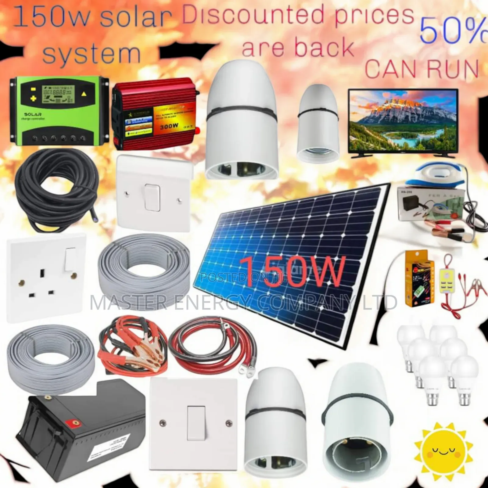 150w Solar System Full Kit German HSGHJG