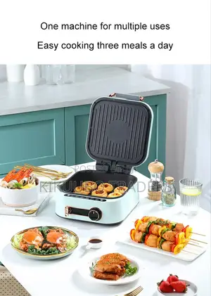 Electric Griddle Baking Pan Cooker Double Sided BBQ Grill