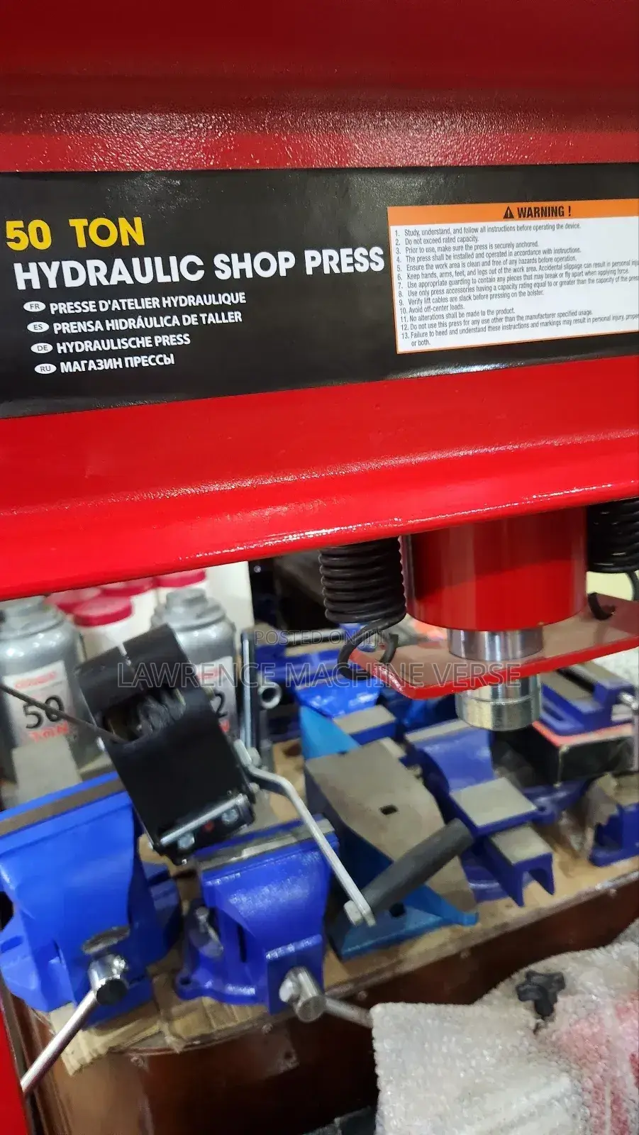Hydraulic Shop Press 50 Ton