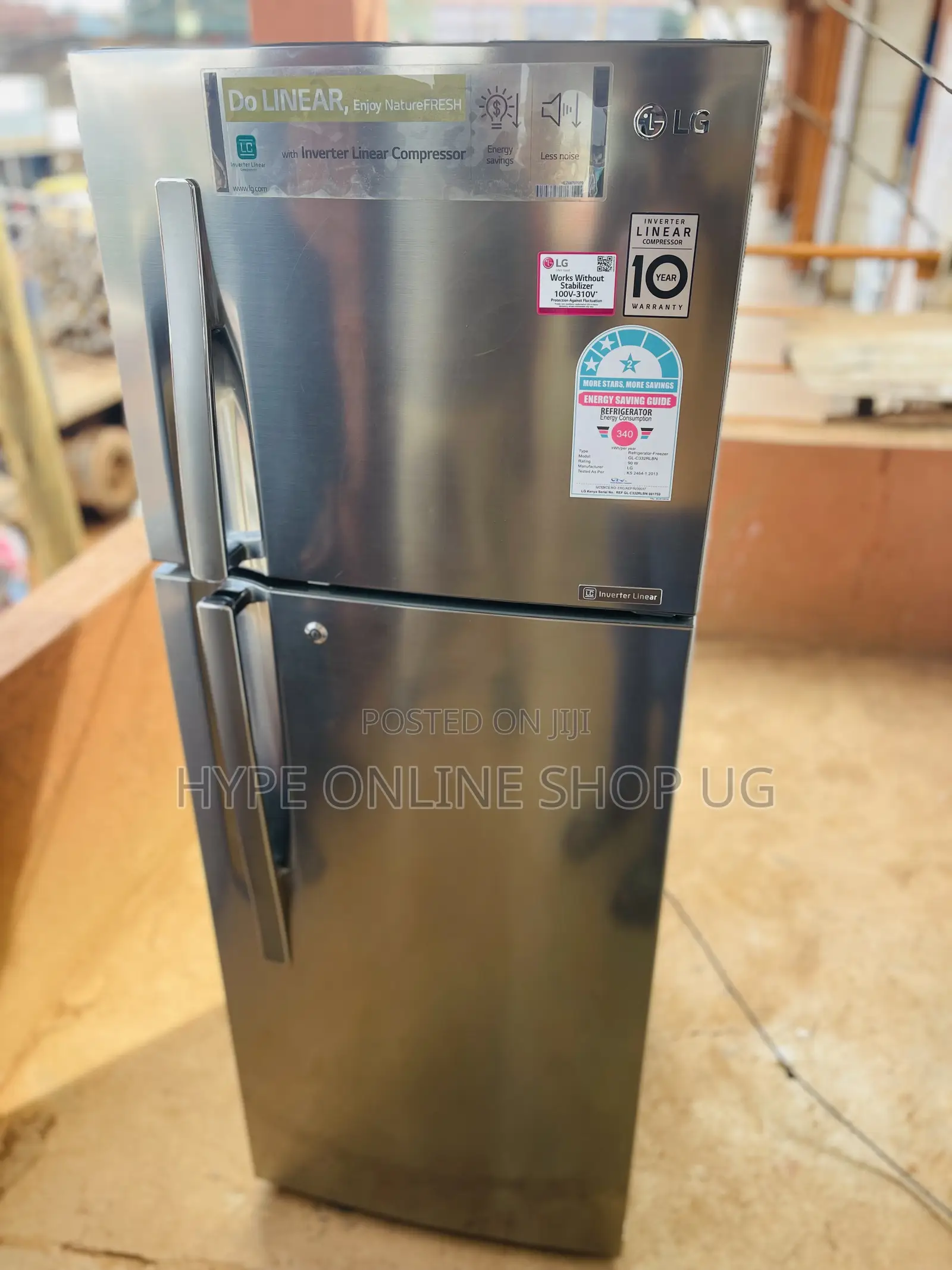 LG Linear 10yr Warranty Fridge 300L
