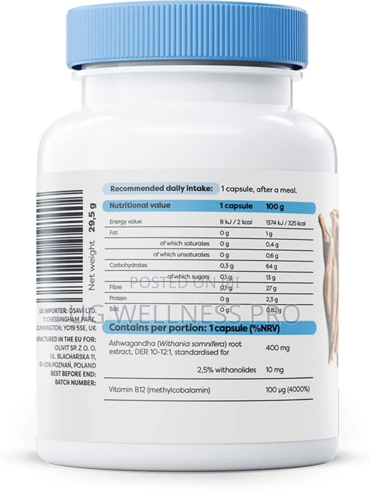 Osavi Ashwagandha Extra, 400mg - 60 Vegan Caps