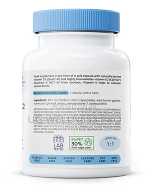 Osavi Vitamin D3 + , 2000IU + 100mcg - 60 Softgels