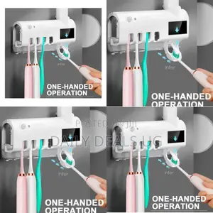 Automatic Toothbrush and Toothpaste Holder