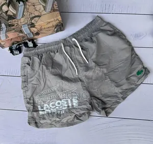 Lacoste Grey Swim Shorts.