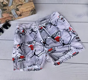 Chicago Bulls White Swim Shorts
