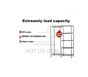 Double Column Portable Steel Wardrobe-Maroon