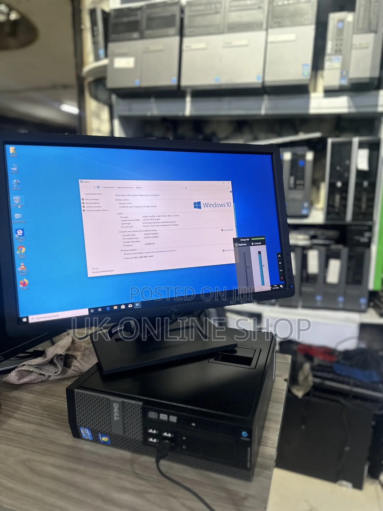 Desktop Computer Dell OptiPlex 790 4GB Intel Core I7 HDD 500GB