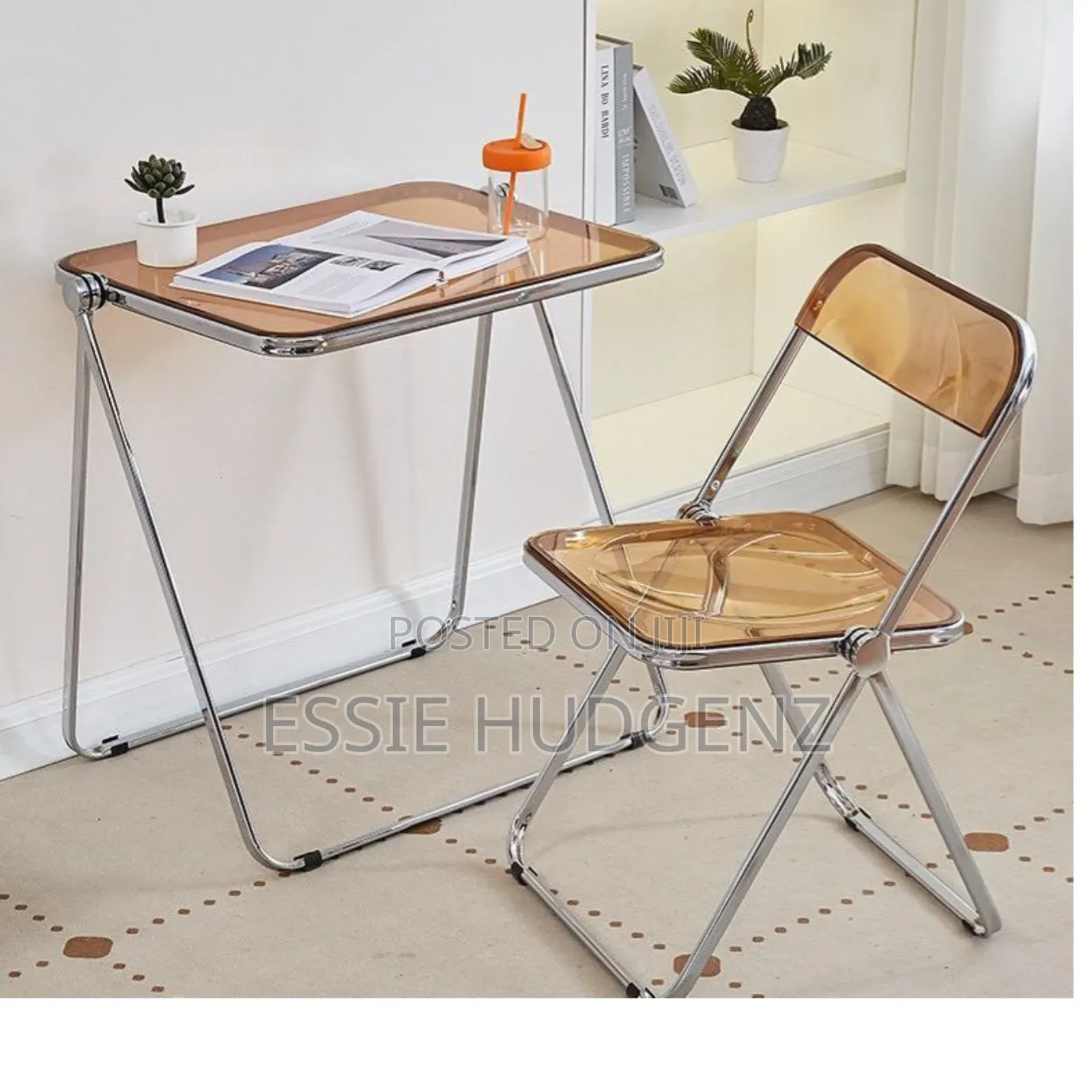 Folding Acrylic Chair and Table