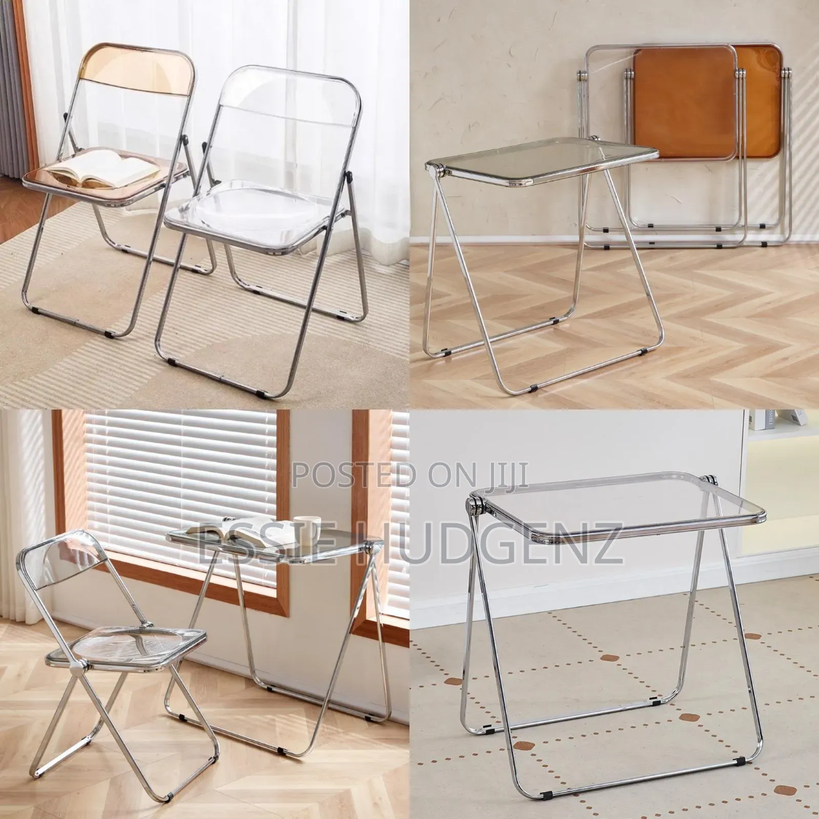 Folding Acrylic Chair and Table