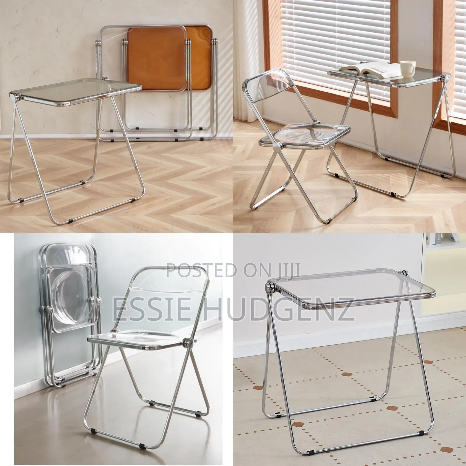 Folding Acrylic Chair and Table
