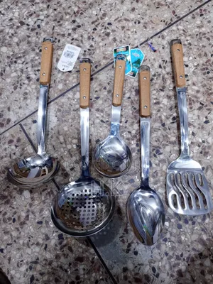 5pcs Wood Accent Sandok Set