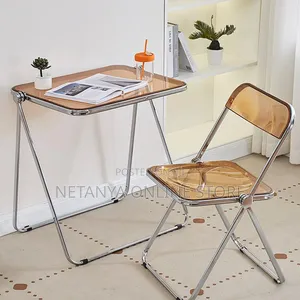 Foldable Acrylic Table With Chair