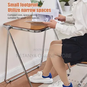 Foldable Acrylic Table With Chair