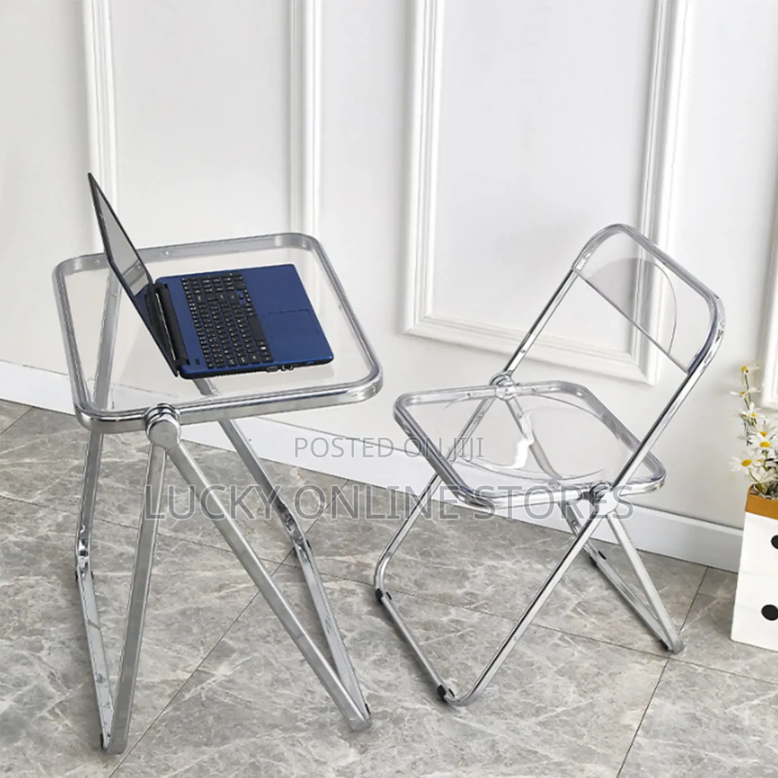 Portable Transparent Acrylic Foldable Table