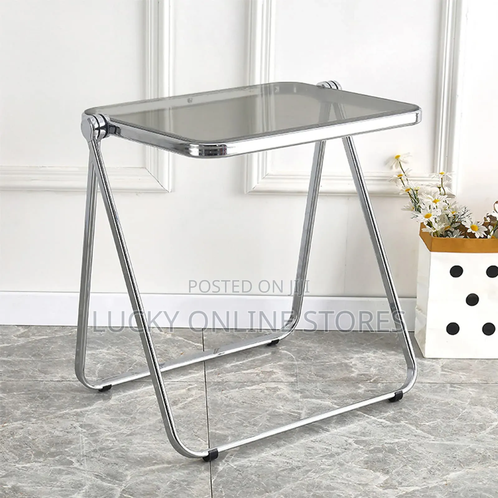 Portable Transparent Acrylic Foldable Table