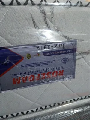 Semi Spring Mattress.6*6*12inches.( White)