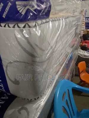 Semi Spring Mattress.6*6*12inches.( White)