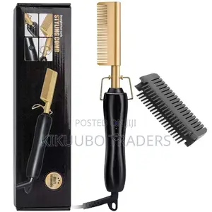 Hot Temperature Control Hair Comb Straightener