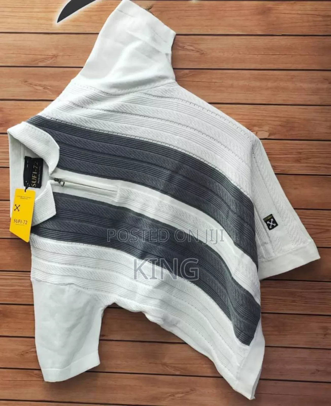 Noble Knit Collar T-Shirt