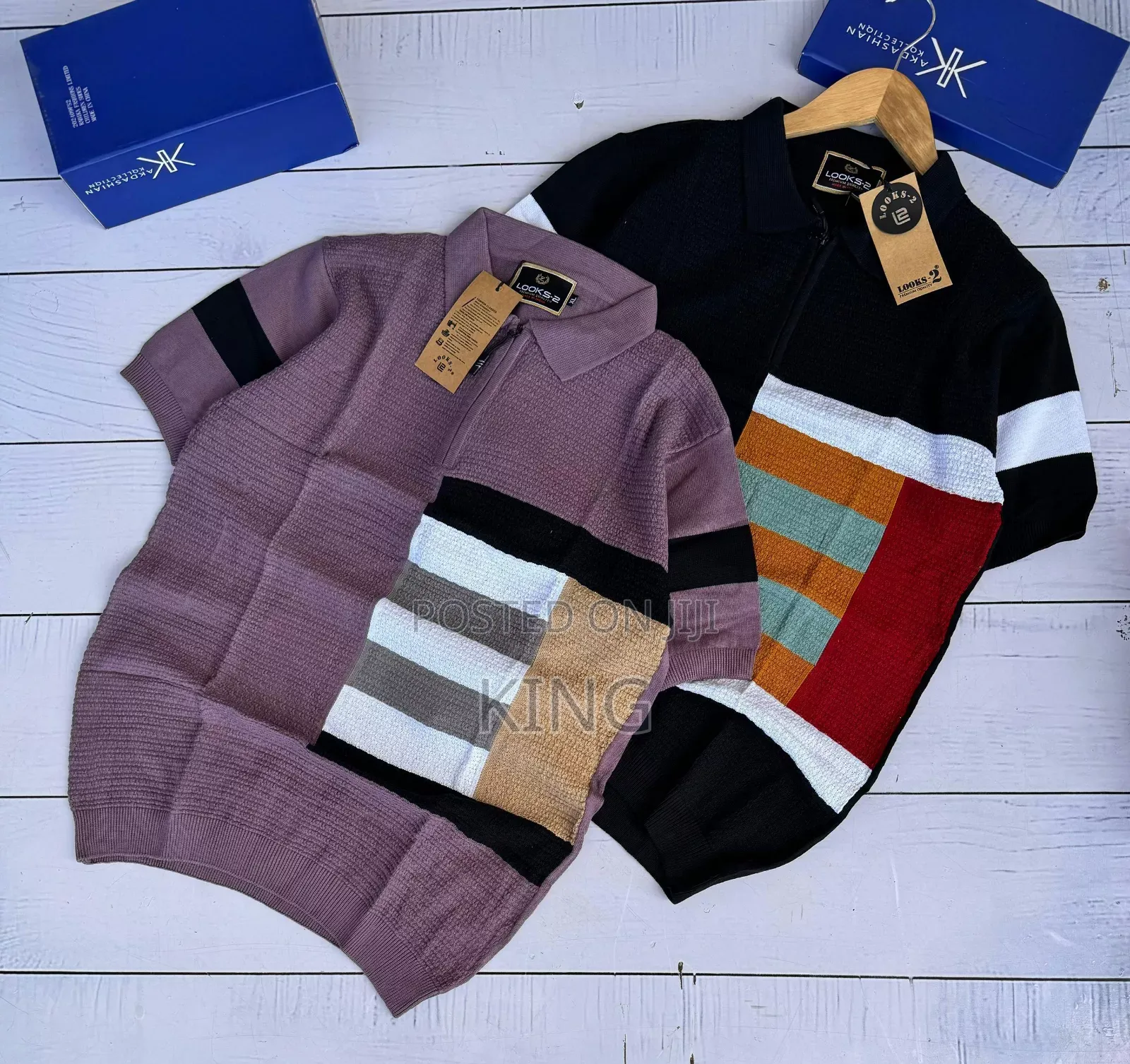 Monumental Knit Collar T-Shirt