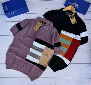 Monumental Knit Collar T-Shirt