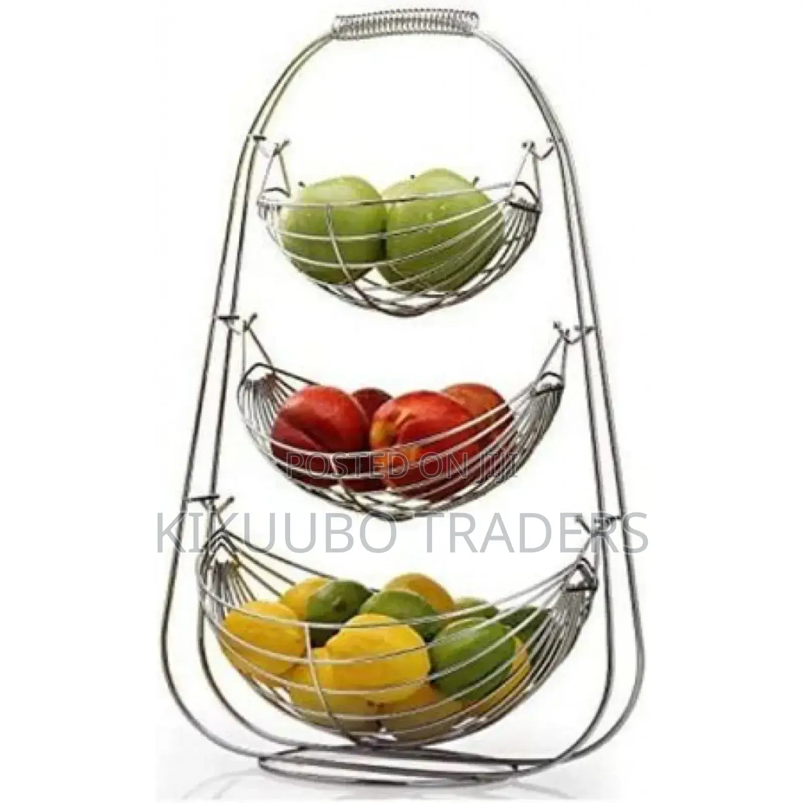 3 Tier Metal Fruit Basket Vegetable Storage Rack