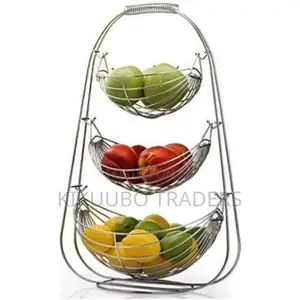 3 Tier Metal Fruit Basket Vegetable Storage Rack