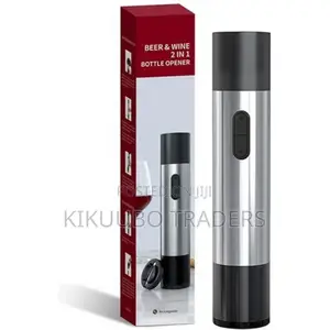 Black Corkscrew 2in1 Wine and Beer Bottle Opener