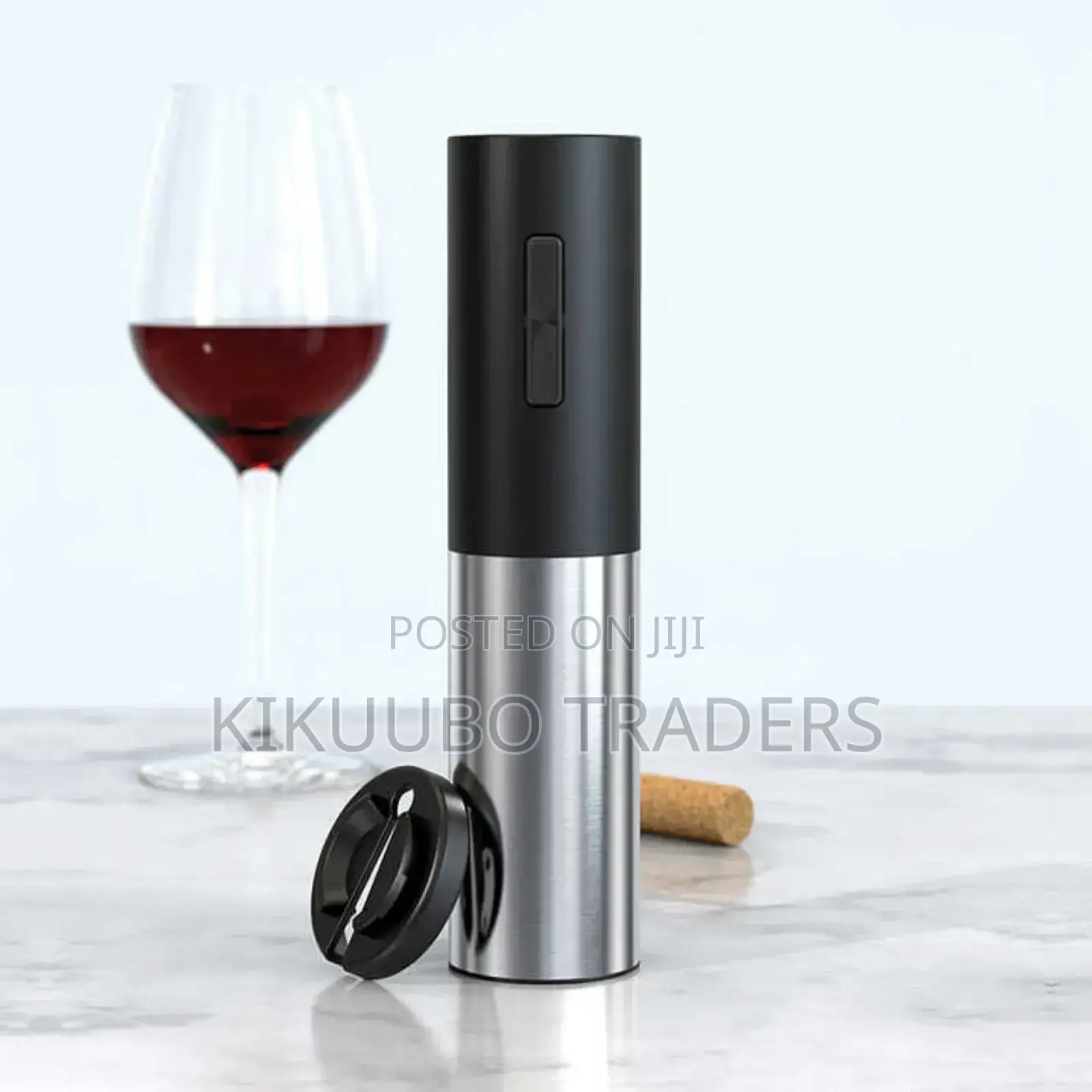 Black Corkscrew 2in1 Rechargeable Wine Bottle Opener