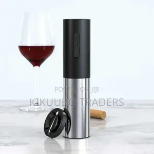 Black Corkscrew 2in1 Rechargeable Wine Bottle Opener