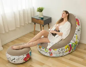 Outdoor PVC Flocking Inflatable Air Sofa Garden Sectional So