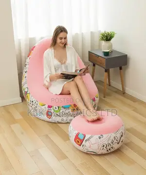 Outdoor PVC Flocking Inflatable Air Sofa Garden Sectional So