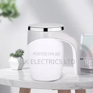 Steel Magnetic Rotating Electric Milk Cup Self Stirring Mug