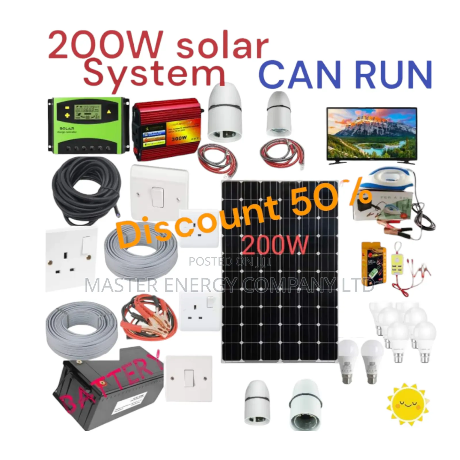 200w Solar System Full Kit German NFBBCVB
