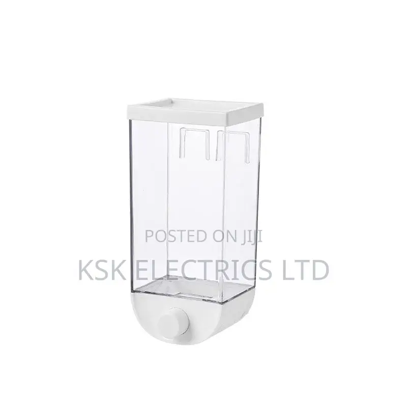 Wall Mounted Food Containers Push Top Food Storage Jars Tran