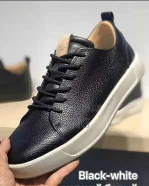 Walk Black White Ecco Men Casual Shoes
