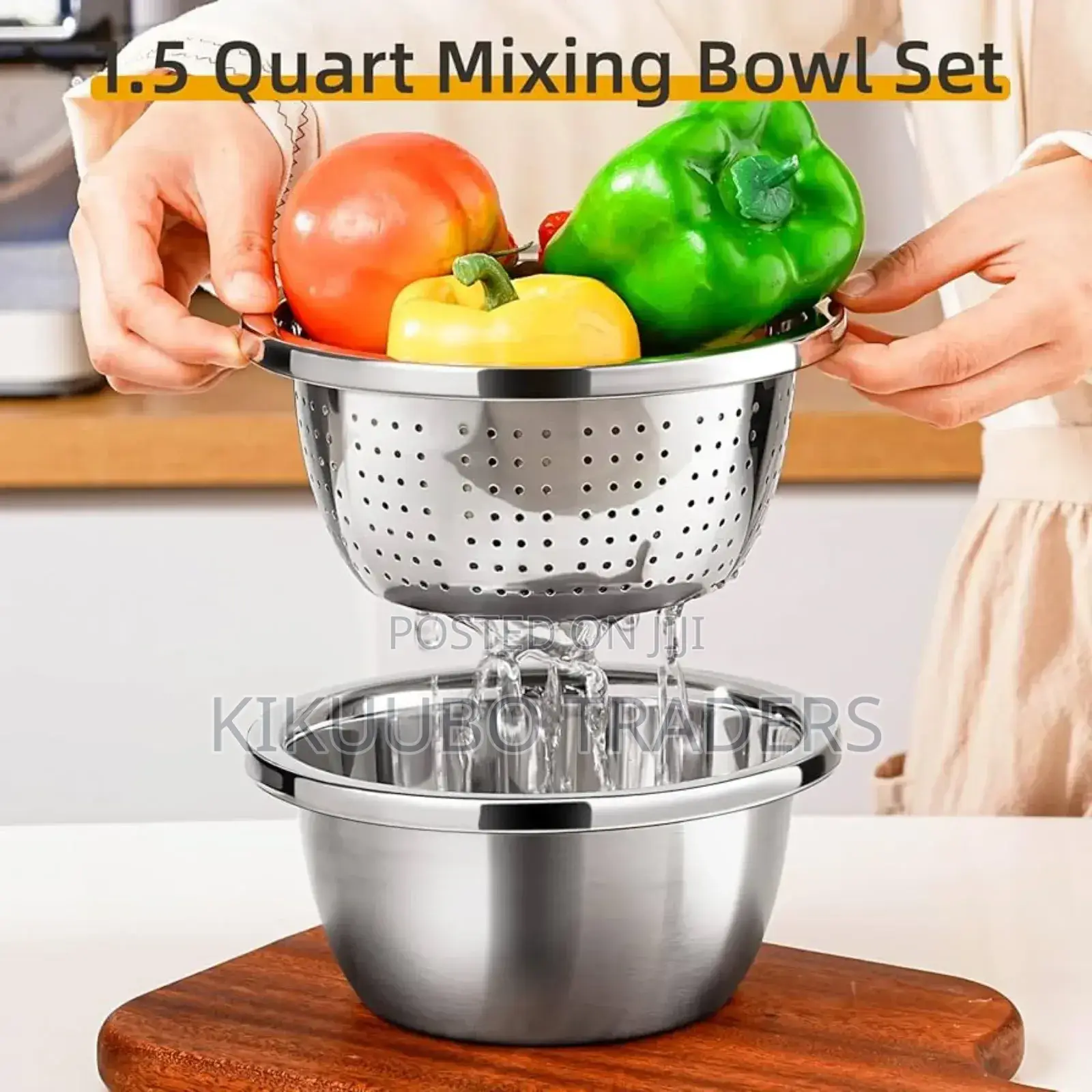 3in1 Colander Basin Grater Strainer Basket