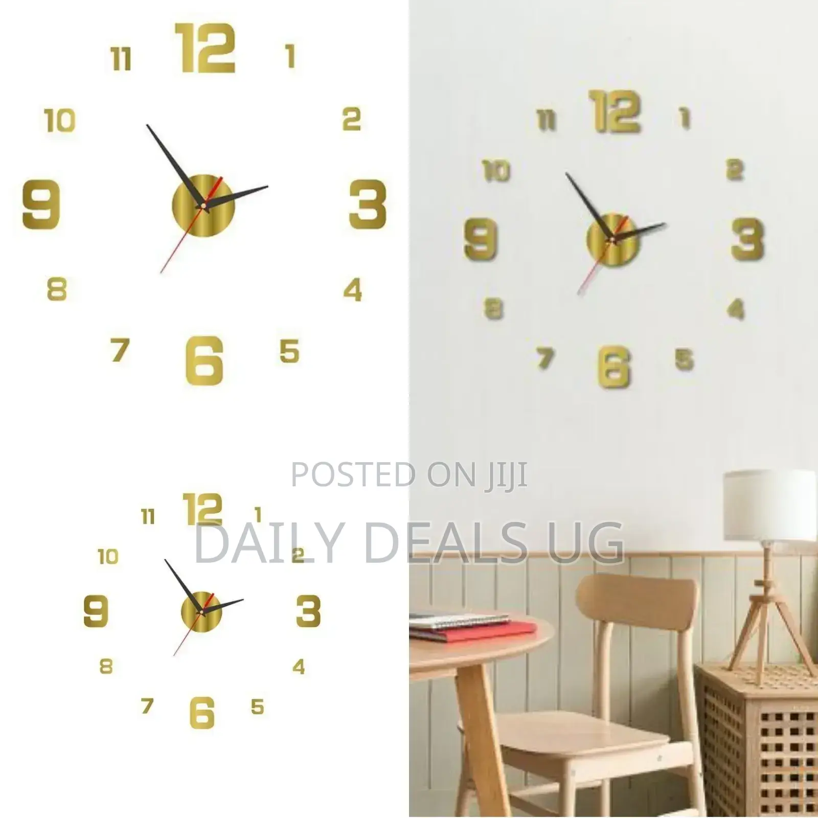 Gold Mounted Clock