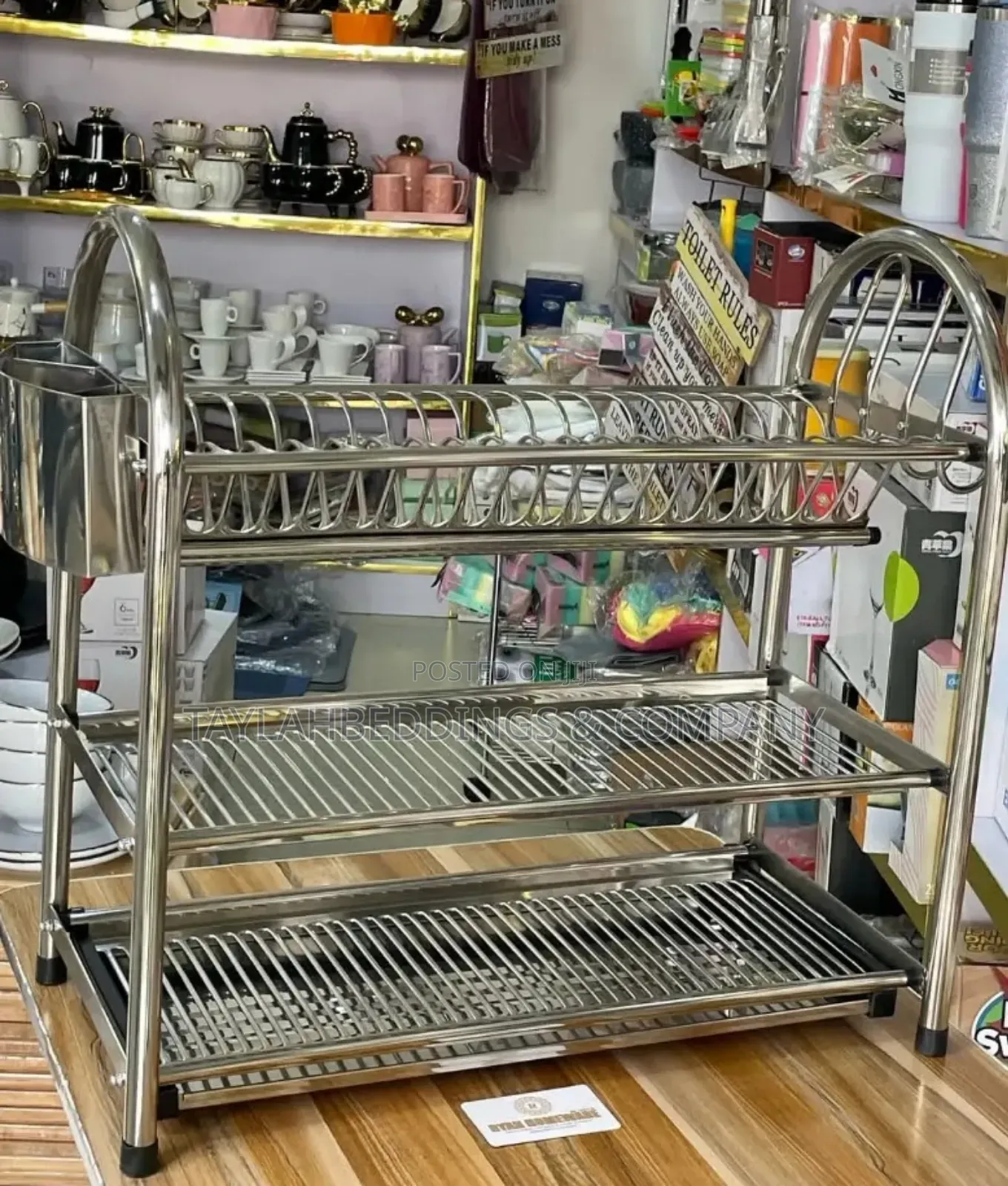 Stainless Steel Dish Rack 3 Shelves