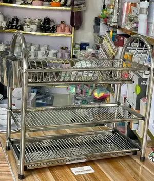 Stainless Steel Dish Rack 3 Shelves