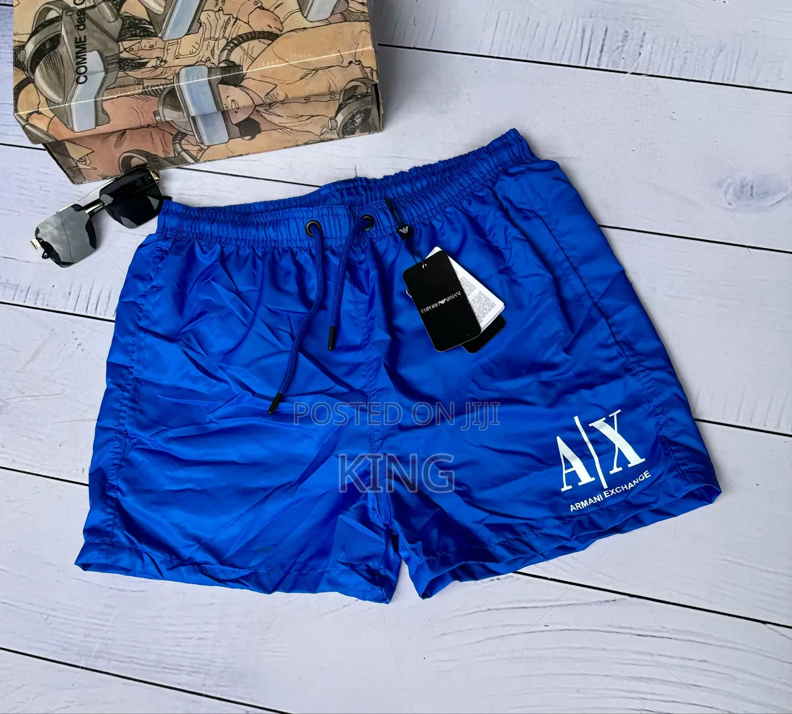 Blue Swim Shorts. ARMANI
