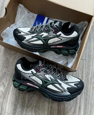 New Men’S Black/Green Mizuno Halo Mix Outdoor Hike/Run Shoes