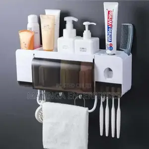 Multifunction Self Adhesive Toothbrush,Towel Paste Holder