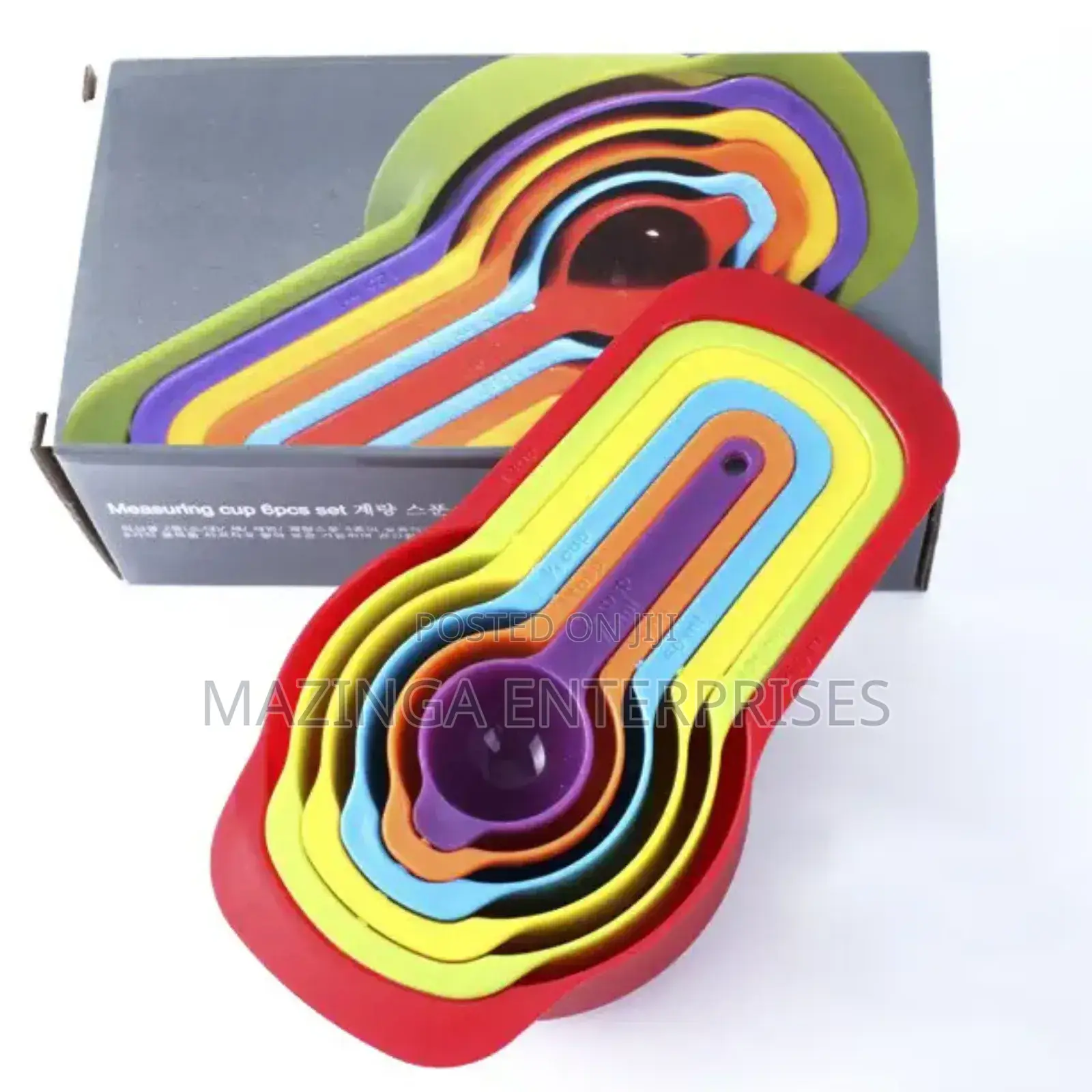 Plastic Baking 6pcs Measuring Spoon Cake Cups