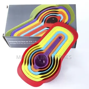 Plastic Baking 6pcs Measuring Spoon Cake Cups