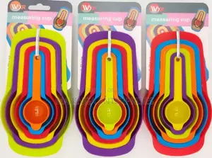 Plastic Baking 6pcs Measuring Spoon Cake Cups